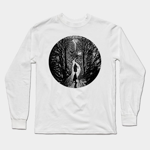 A Hermit out for a Walk Long Sleeve T-Shirt by The Hermit Magic Magazine